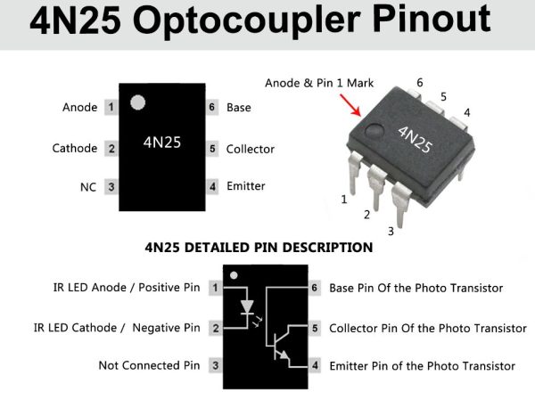 4n25 optocoupler2 Optocoupler 4N25